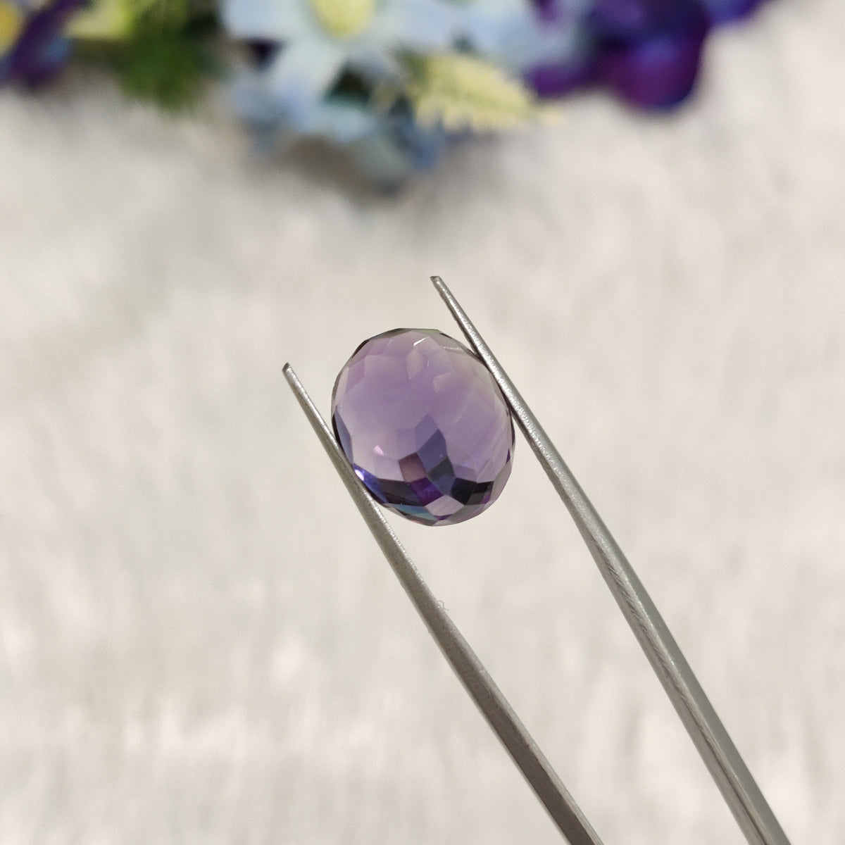 Natural Amethyst (Jamunia) | AME 190 | 7.67 Carat | Certified