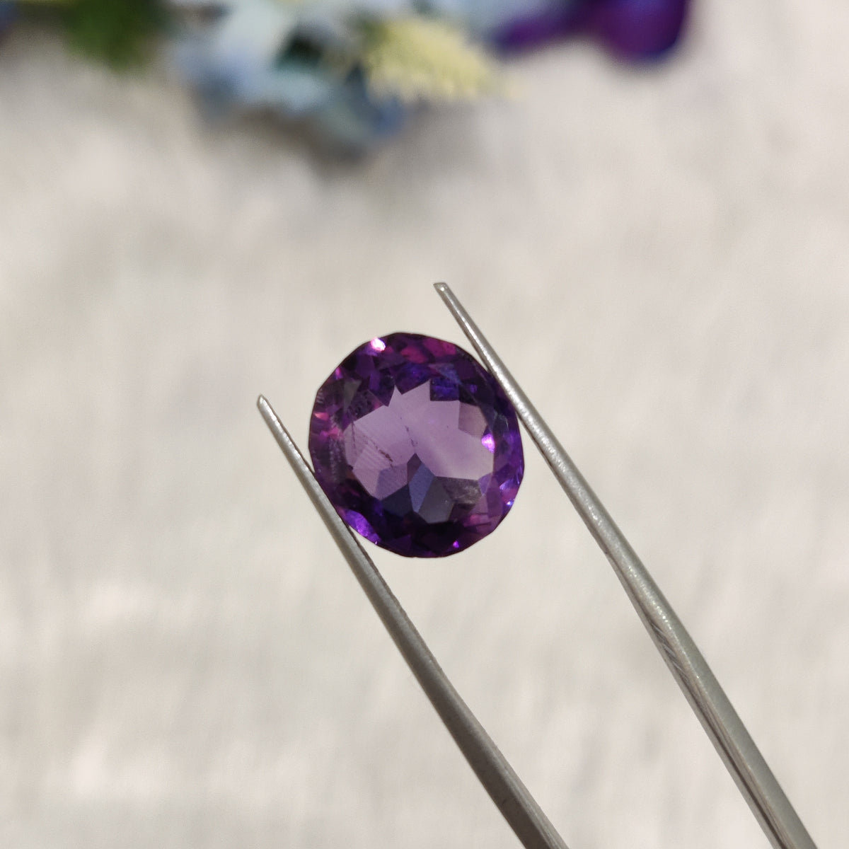 Natural Amethyst (Jamunia) | AME 194 | 6.58 Carat | Certified