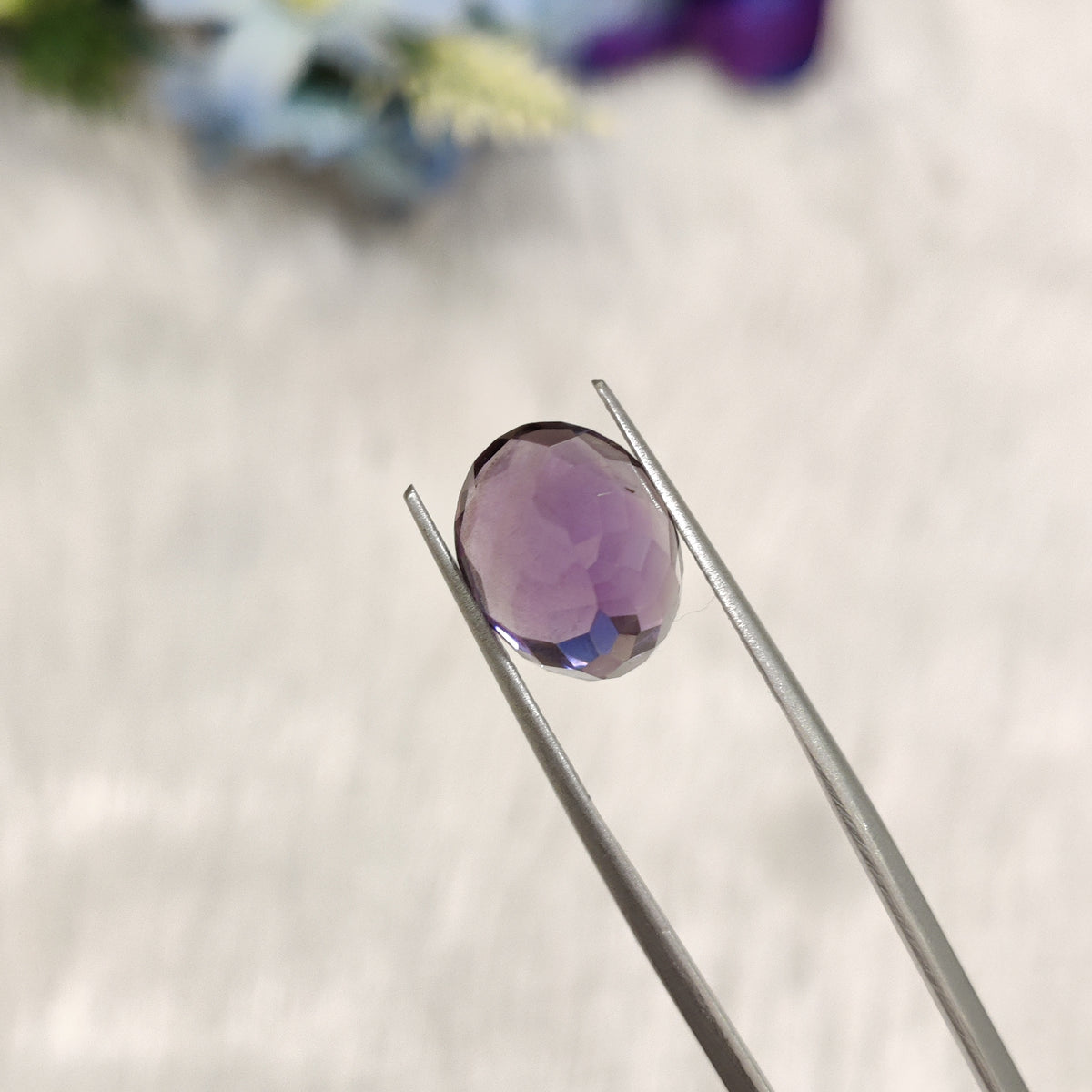 Natural Amethyst (Jamunia) | AME 196 | 6.32 Carat | Certified