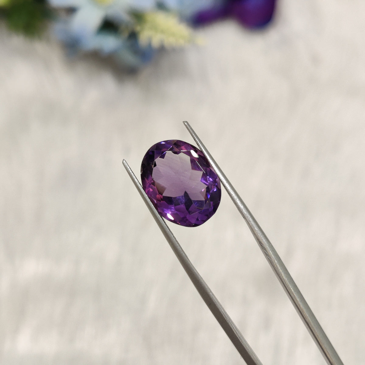 Natural Amethyst (Jamunia) | AME 197 | 6.35 Carat | Certified