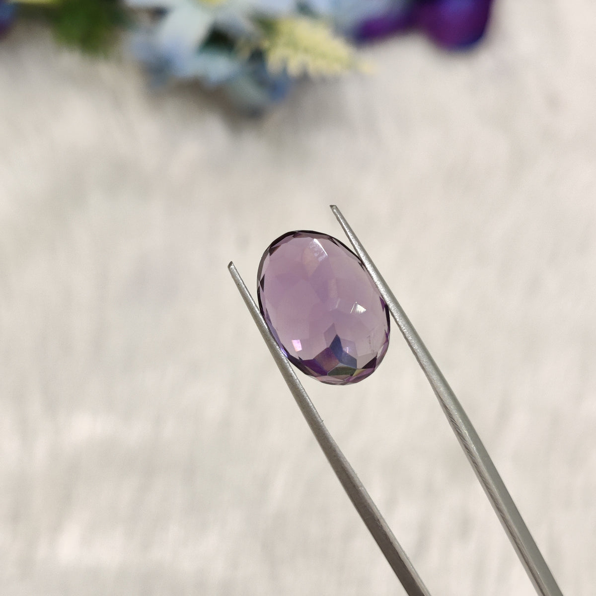 Natural Amethyst (Jamunia) | AME 198 | 7.61 Carat | Certified
