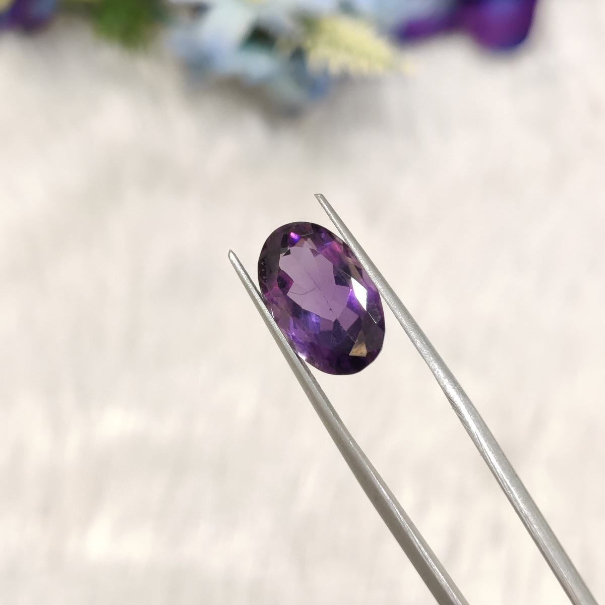 Natural Amethyst (Jamunia) | AME 199 | 6.17 Carat | Certified