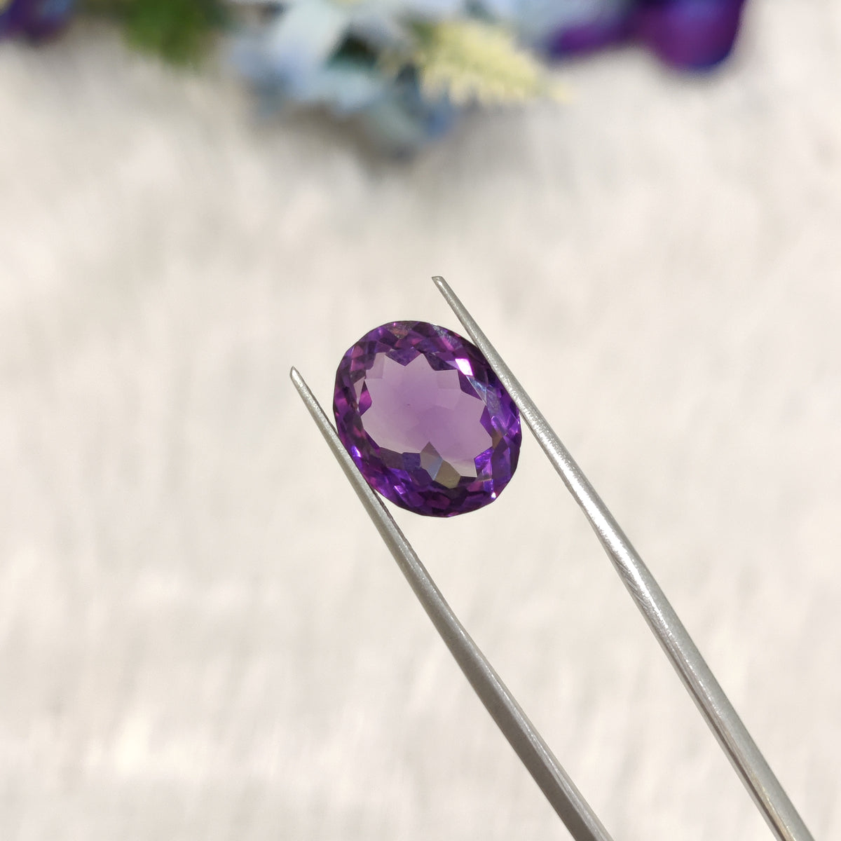 Natural Amethyst (Jamunia) | AME 209 | 6.56 Carat | Certified