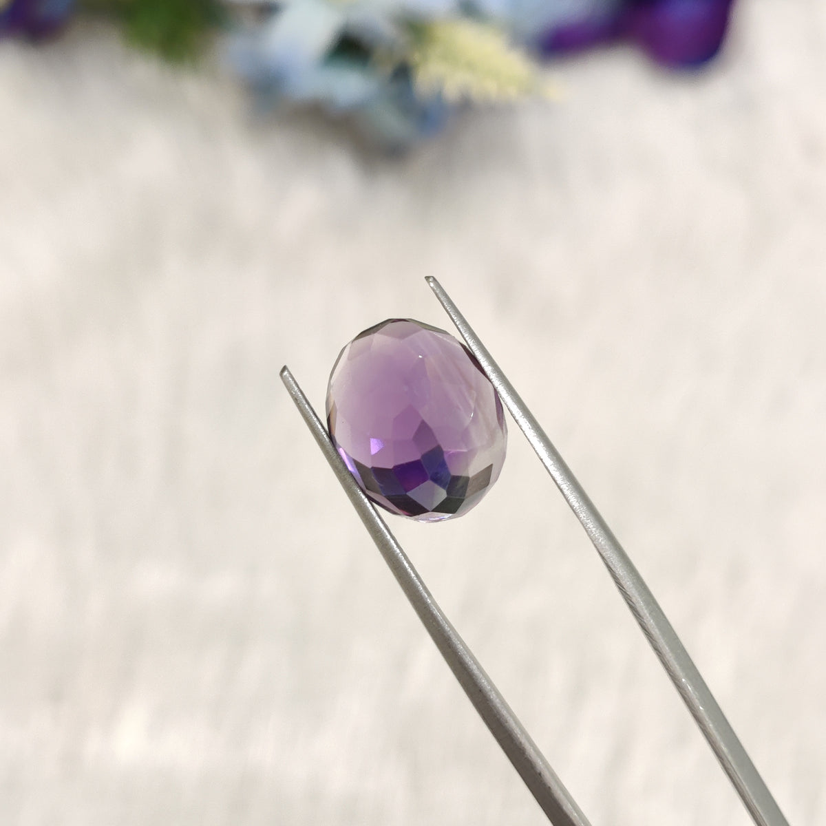 Natural Amethyst (Jamunia) | AME 209 | 6.56 Carat | Certified