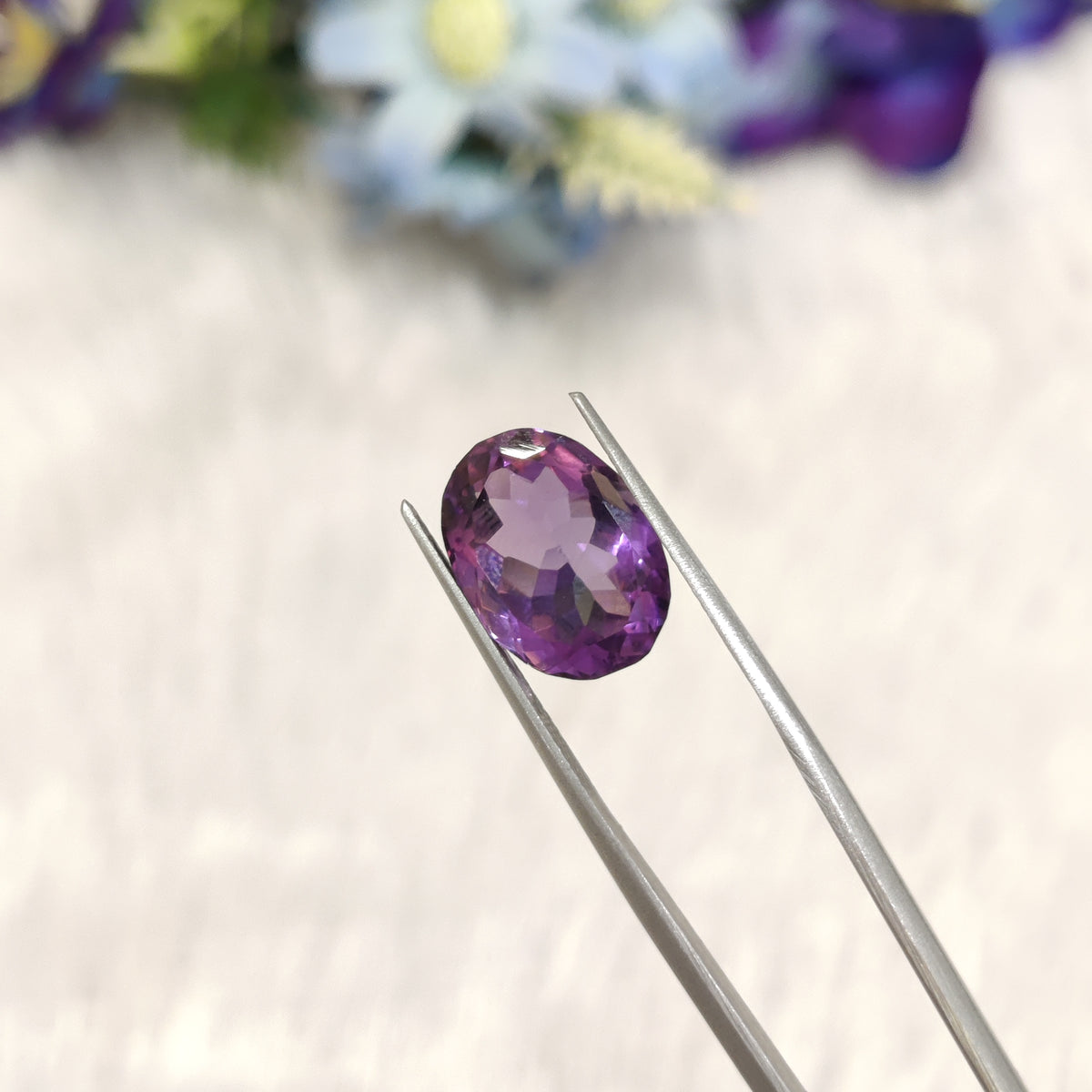 Natural Amethyst (Jamunia) | AME 212 | 6.86 Carat | Certified