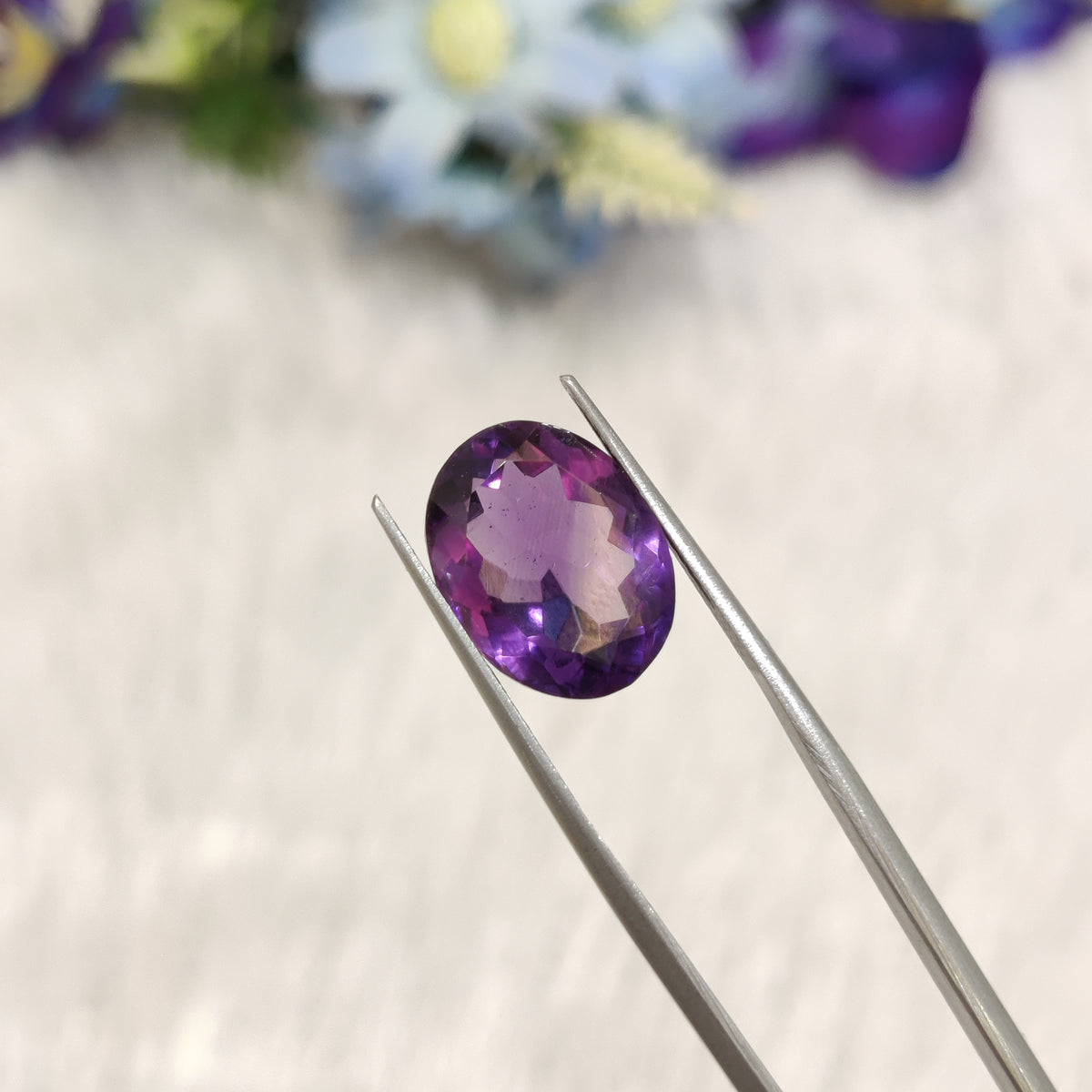 Natural Amethyst (Jamunia) | AME 214 | 7.62 Carat | Certified