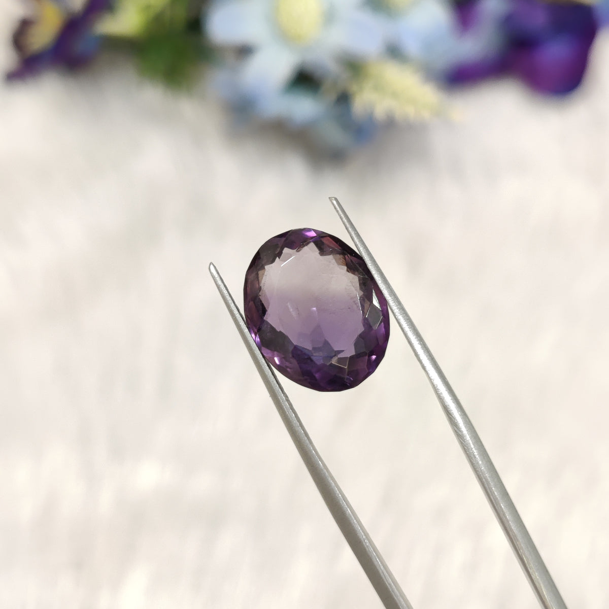 Natural Amethyst (Jamunia) | AME 215 | 7.68 Carat | Certified