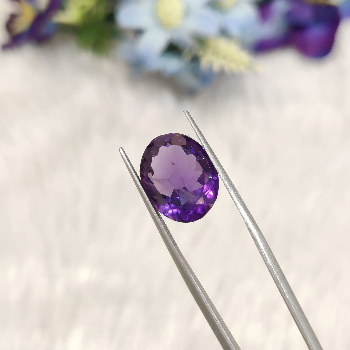 Natural Amethyst (Jamunia) | AME 218 | 7.95 Carat | Certified