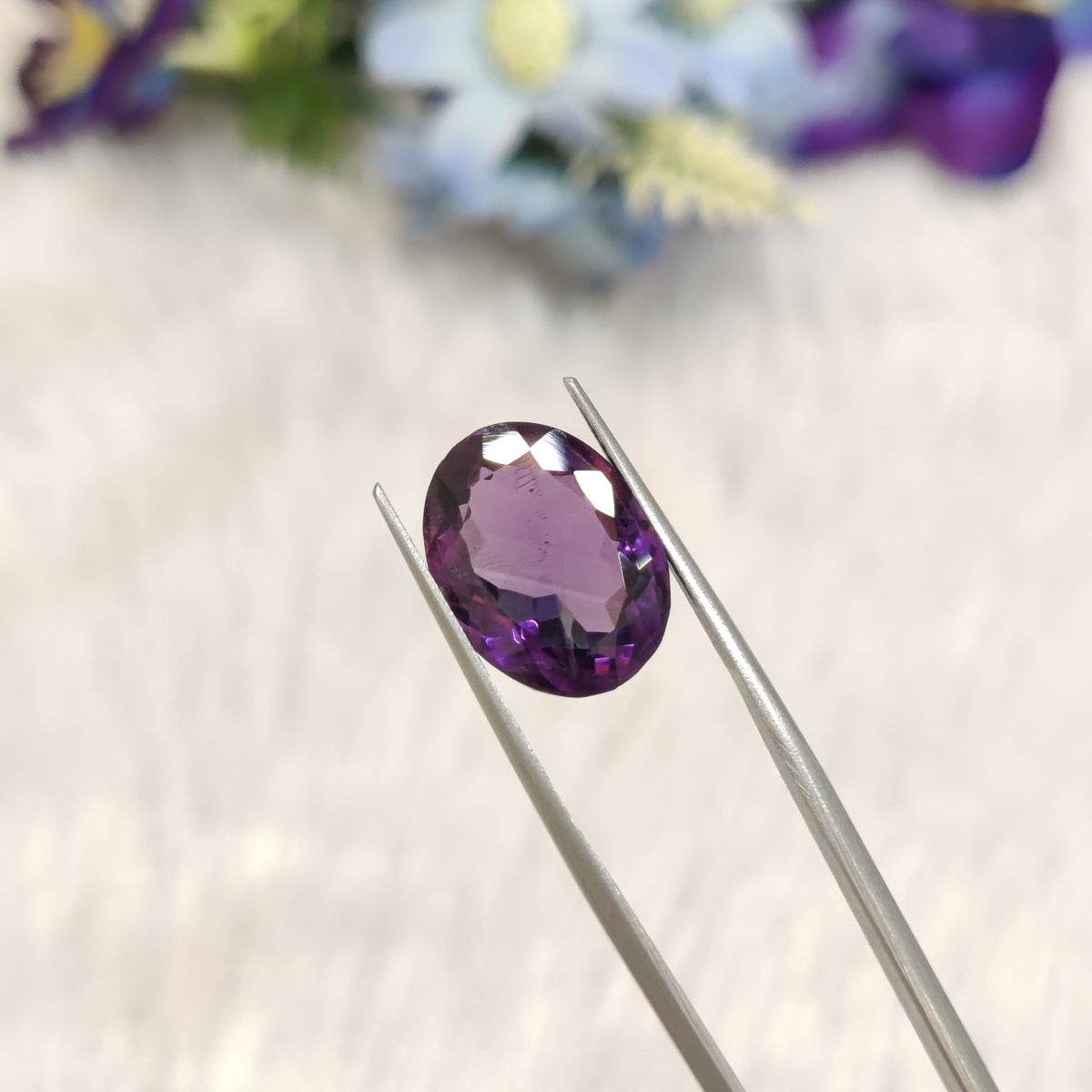 Natural Amethyst (Jamunia) | AME 219 | 7.51 Carat | Certified