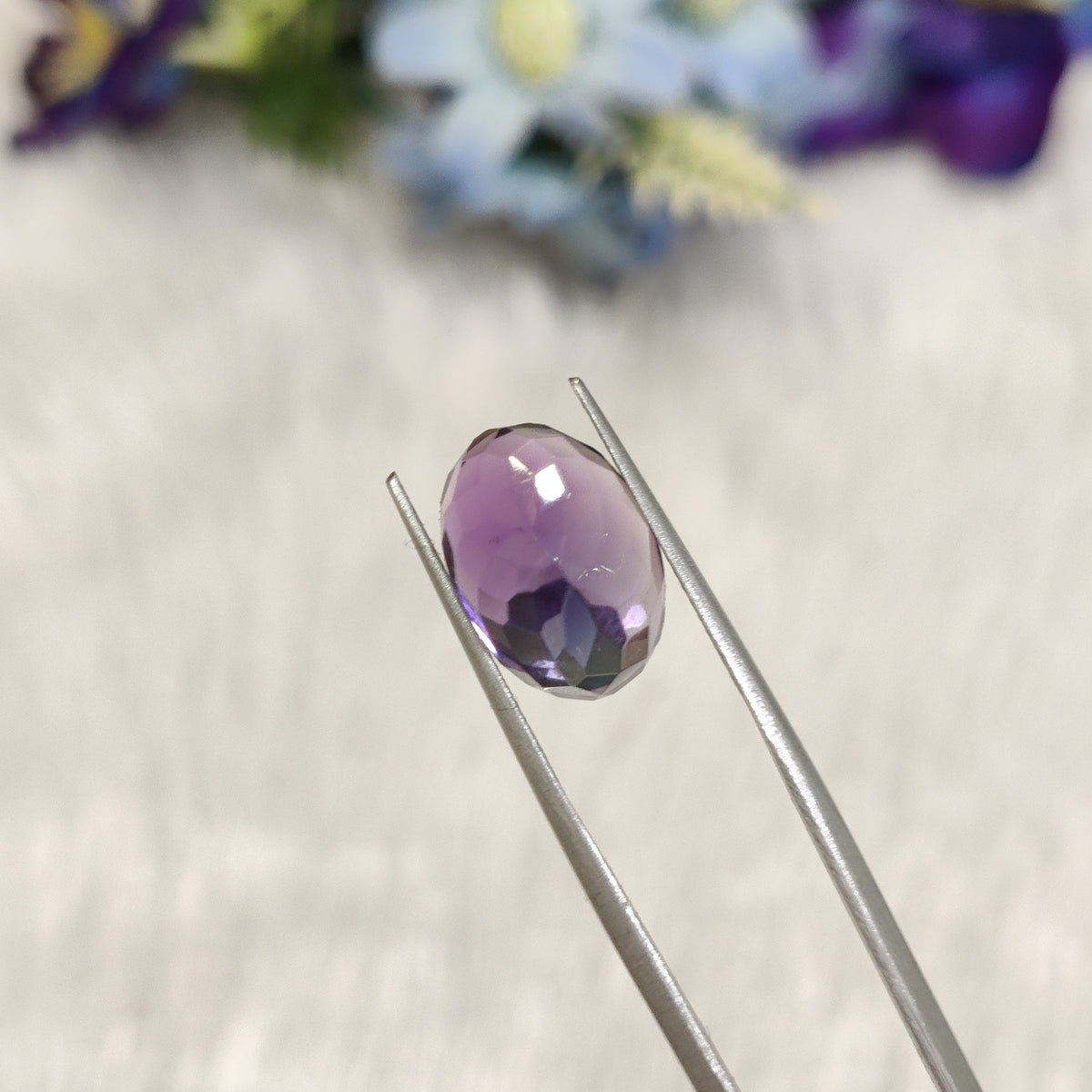 Natural Amethyst (Jamunia) | AME 220 | 7.58 Carat | Certified