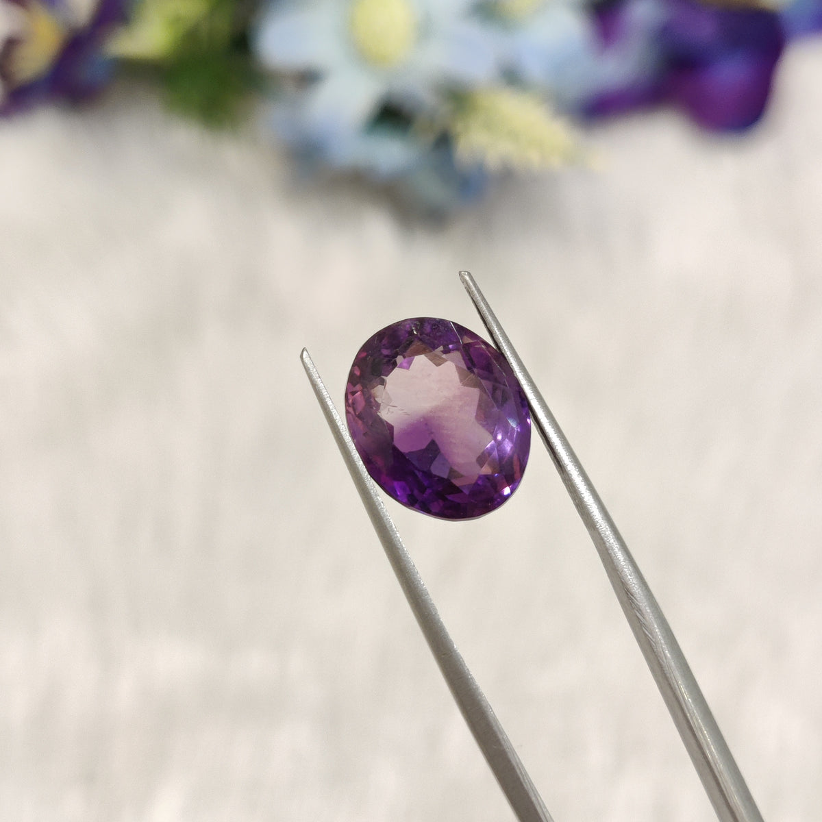 Natural Amethyst (Jamunia) | AME 224 | 6.85 Carat | Certified