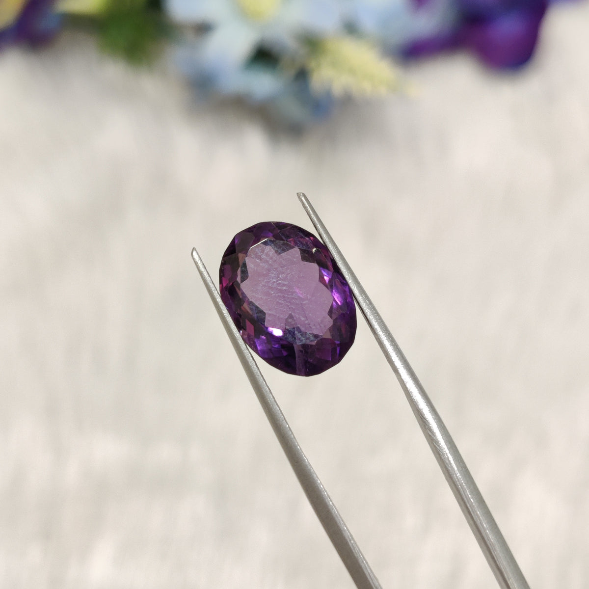 Natural Amethyst (Jamunia) | AME 227 | 6.86 Carat | Certified