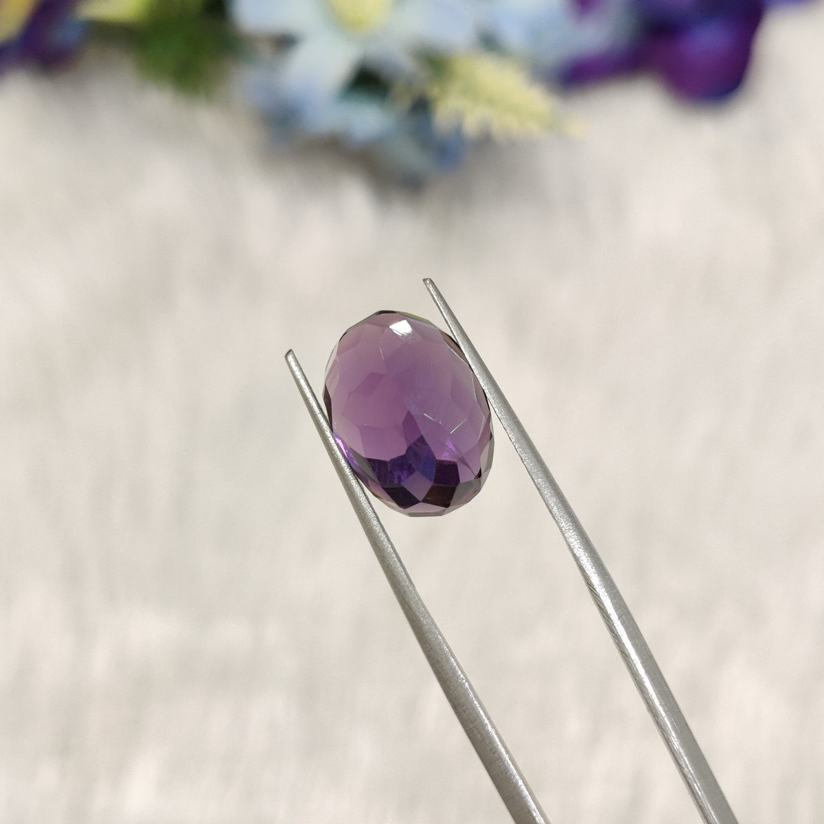 Natural Amethyst (Jamunia) | AME 227 | 6.86 Carat | Certified