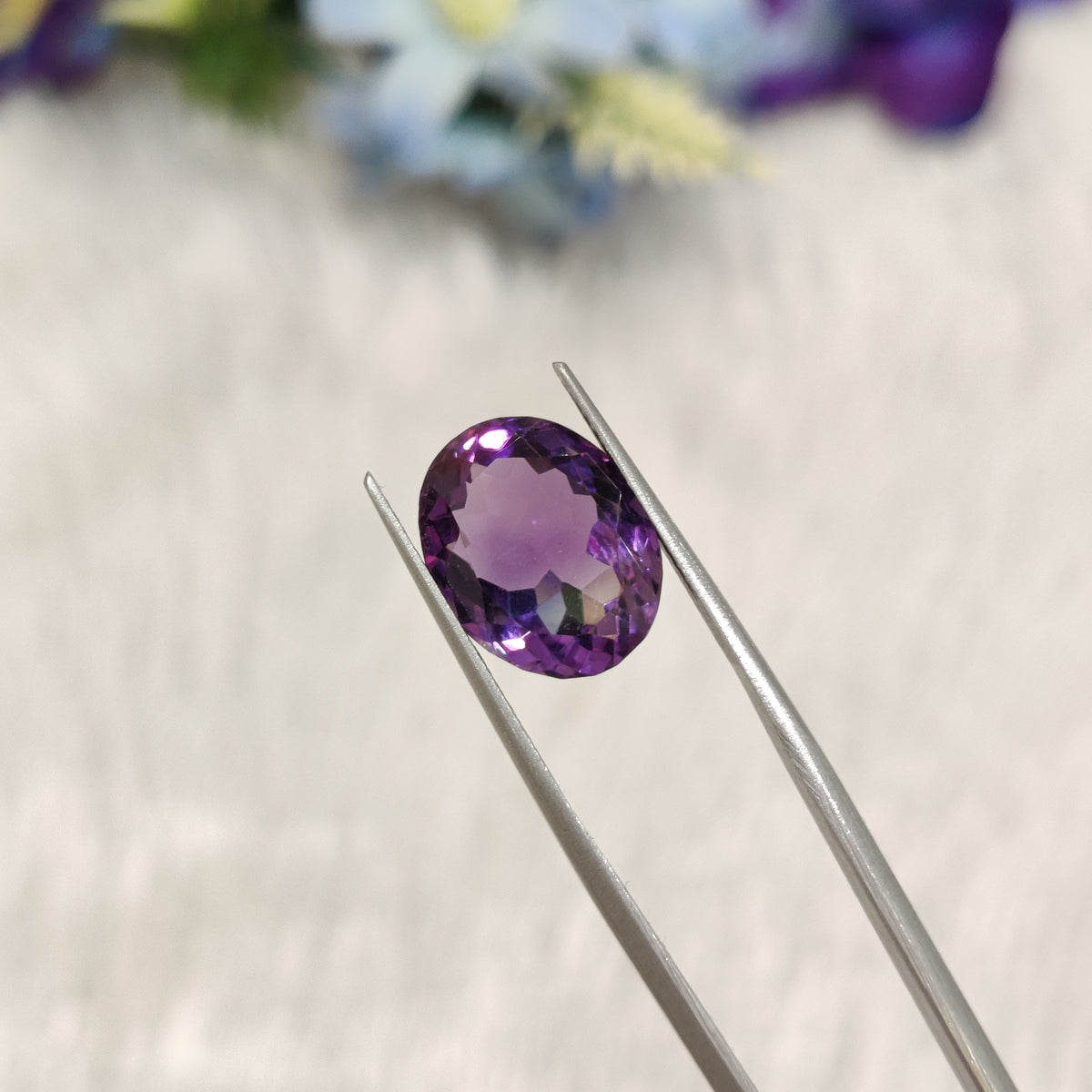 Natural Amethyst (Jamunia) | AME 228 | 7.22 Carat | Certified