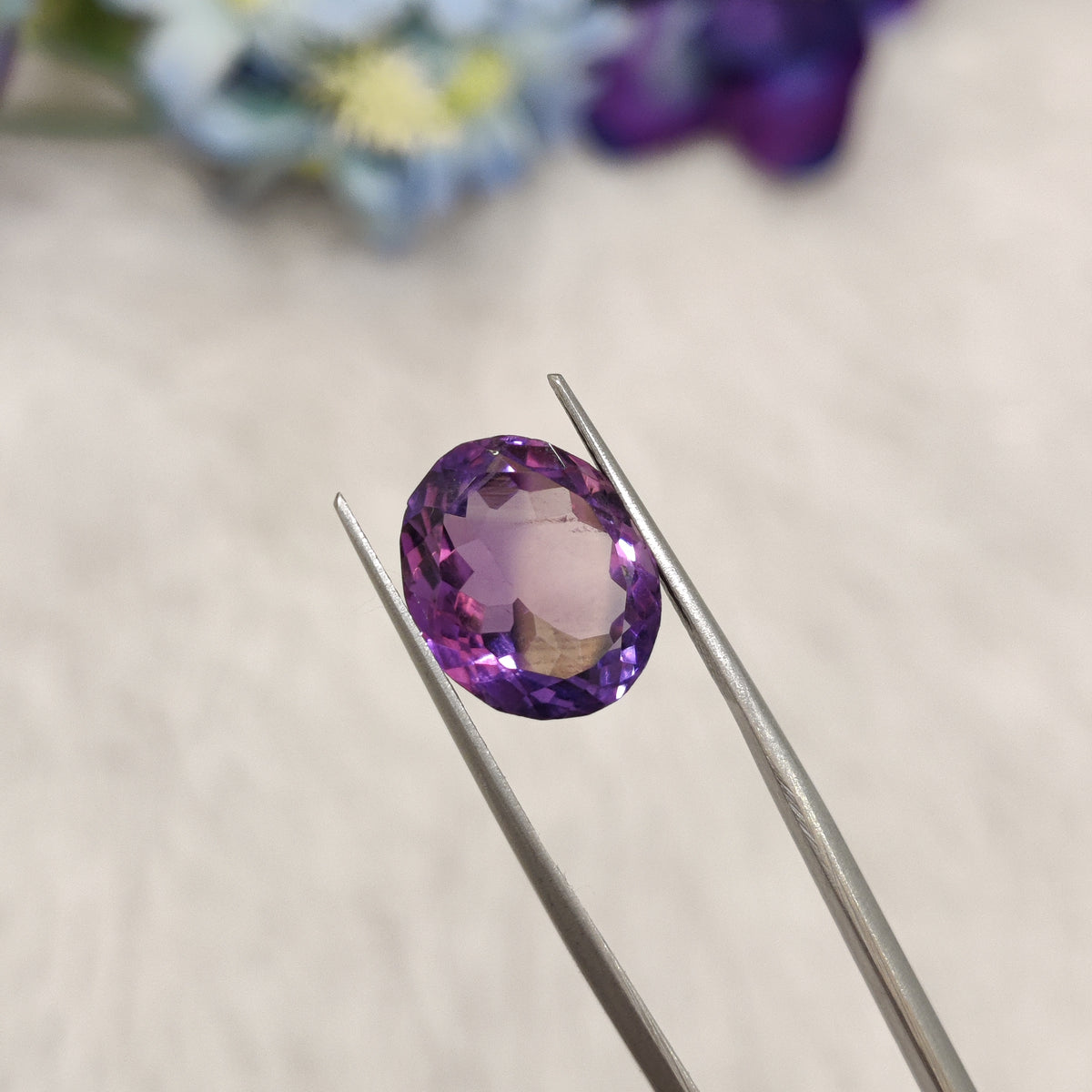 Natural Amethyst (Jamunia) | AME 231 | 6.82 Carat | Certified