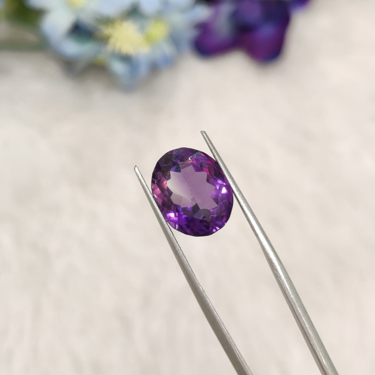 Natural Amethyst (Jamunia) | AME 233 | 6.68 Carat | Certified