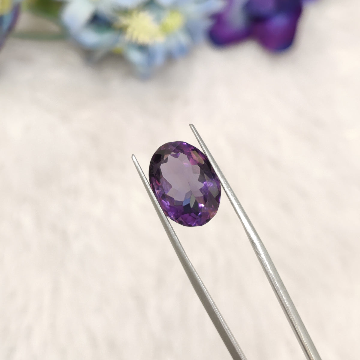 Natural Amethyst (Jamunia) | AME 234 | 6.9 Carat | Certified
