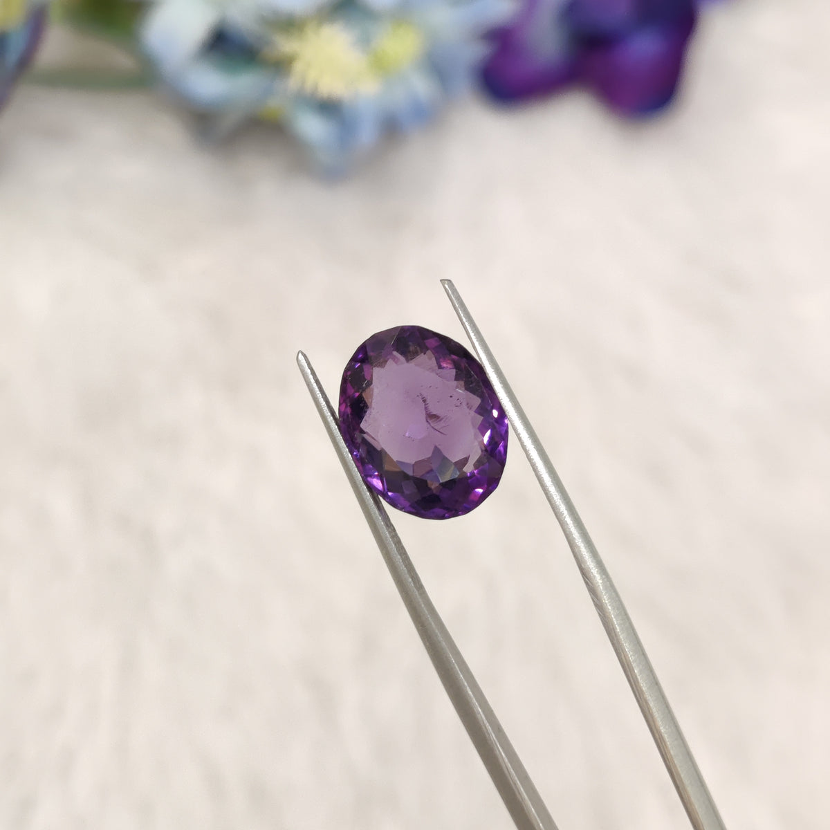 Natural Amethyst (Jamunia) | AME 235 | 6.4 Carat | Certified