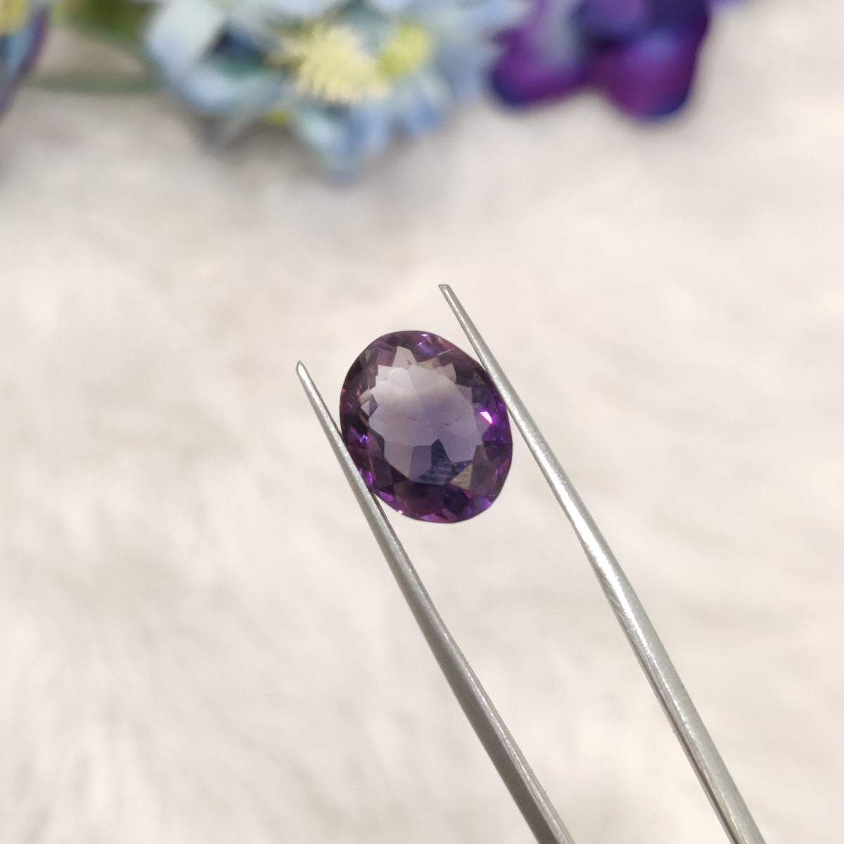 Natural Amethyst (Jamunia) | AME 237 | 6.99 Carat | Certified