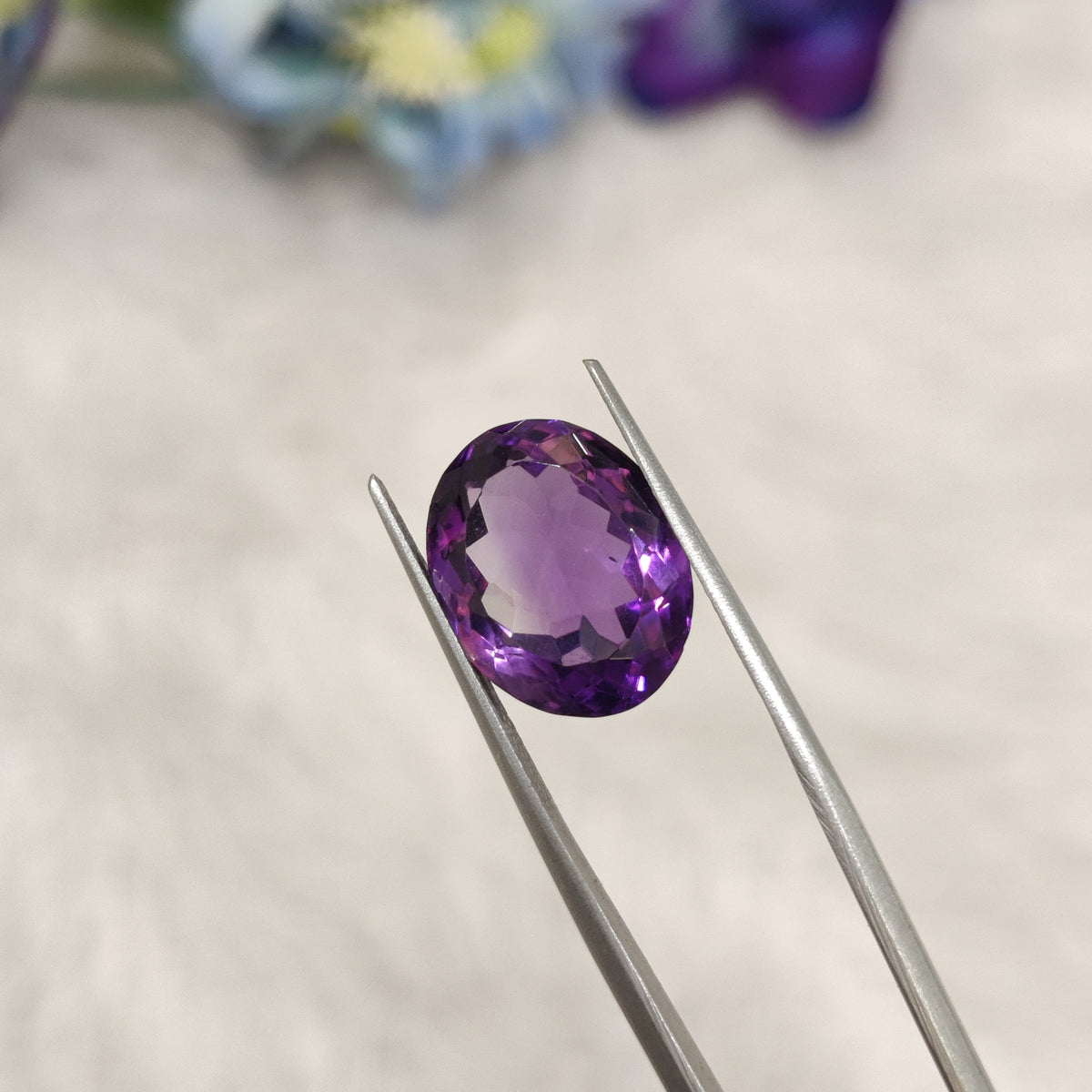 Natural Amethyst (Jamunia) | AME 238 | 7.44 Carat | Certified