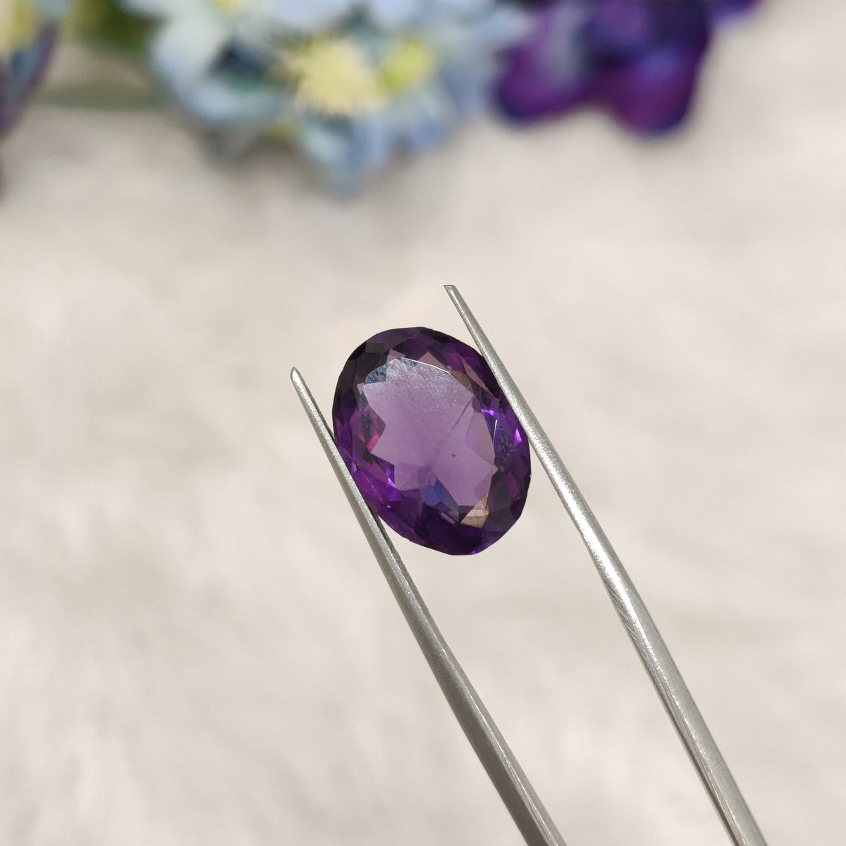 Natural Amethyst (Jamunia) | AME 239 | 6.45 Carat | Certified