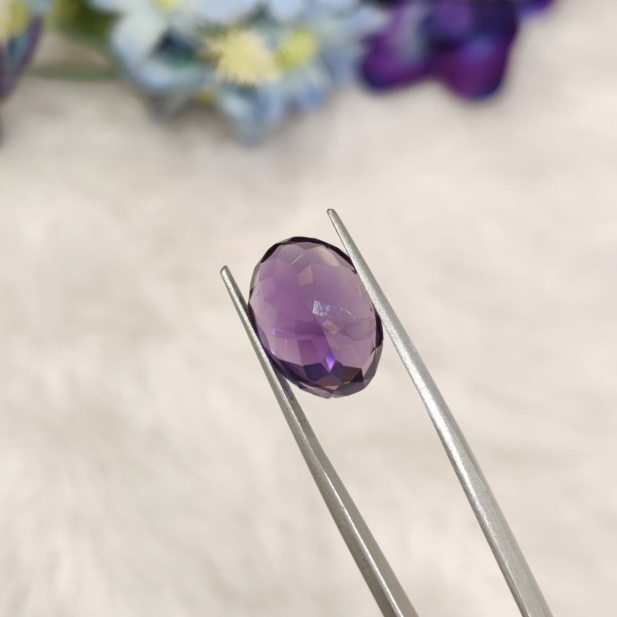 Natural Amethyst (Jamunia) | AME 239 | 6.45 Carat | Certified