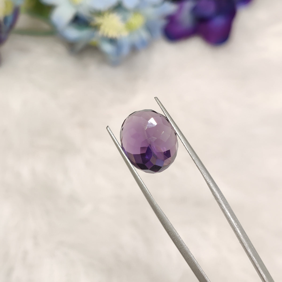 Natural Amethyst (Jamunia) | AME 242 | 7.62 Carat | Certified