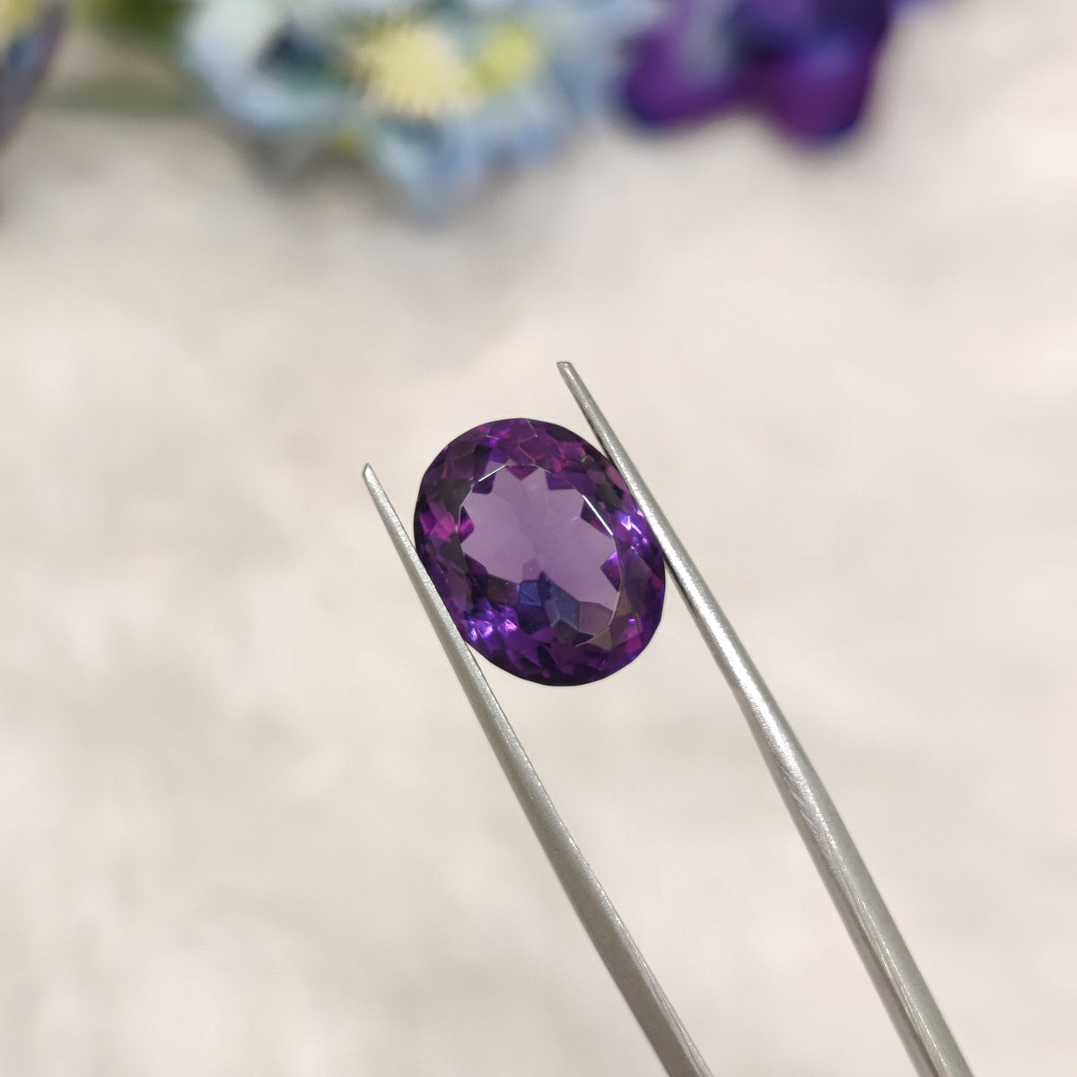 Natural Amethyst (Jamunia) | AME 243 | 6.13 Carat | Certified