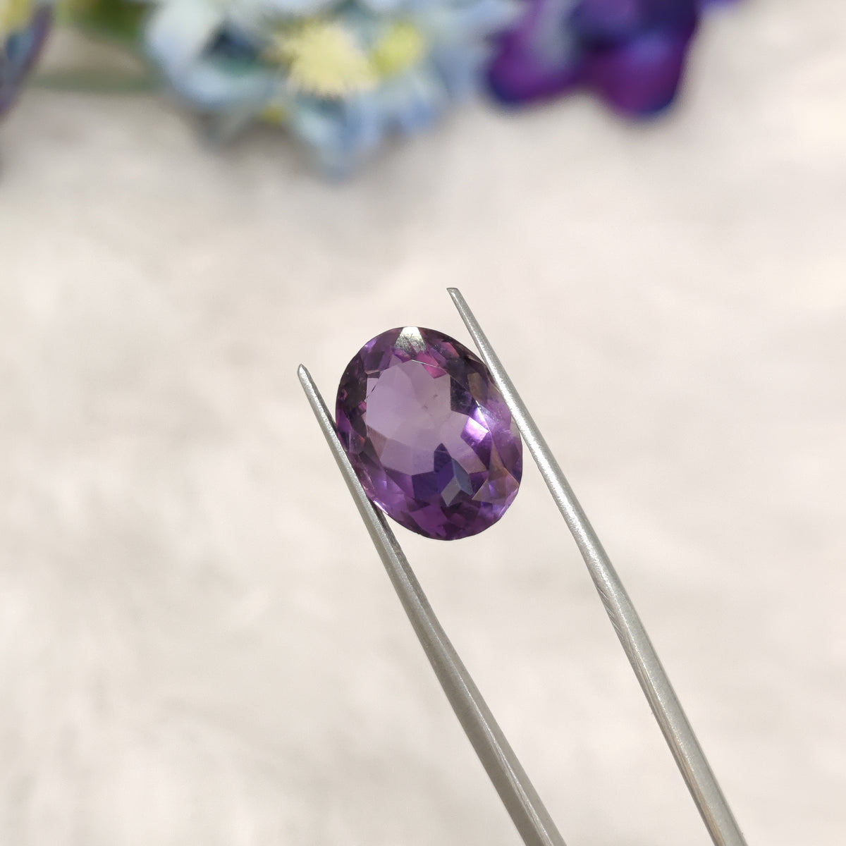 Natural Amethyst (Jamunia) | AME 244 | 6.94 Carat | Certified