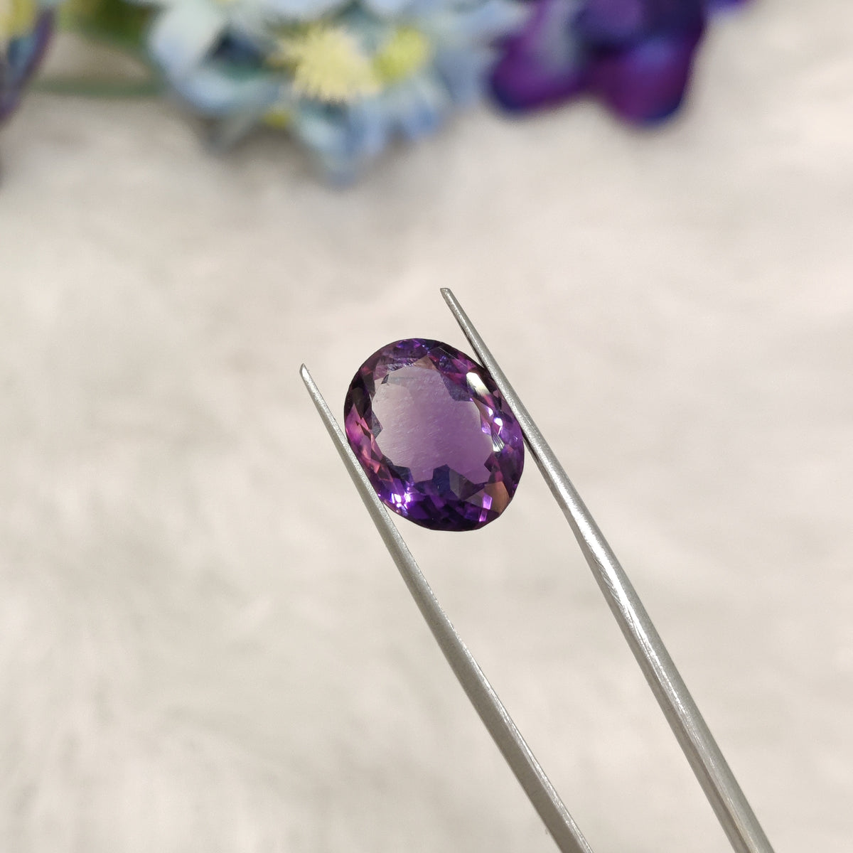 Natural Amethyst (Jamunia) | AME 245 | 7.27 Carat | Certified