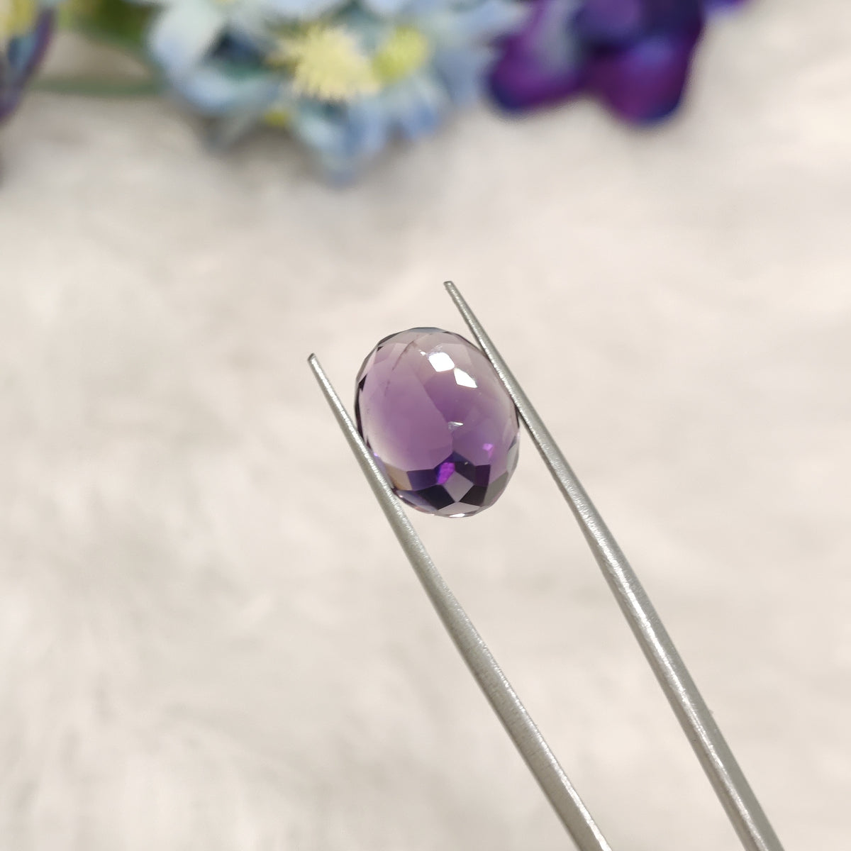 Natural Amethyst (Jamunia) | AME 245 | 7.27 Carat | Certified