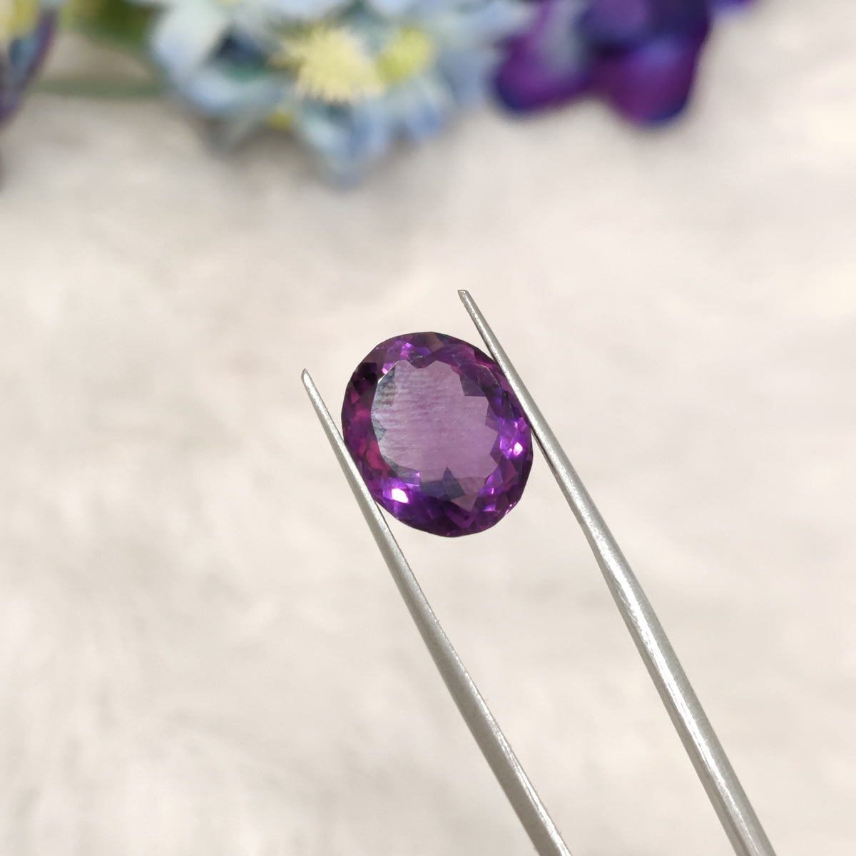 Natural Amethyst (Jamunia) | AME 246 | 7.57 Carat | Certified