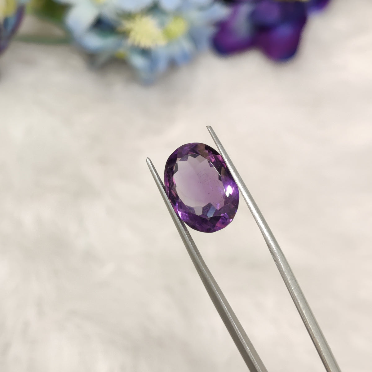 Natural Amethyst (Jamunia) | AME 248 | 7.49 Carat | Certified