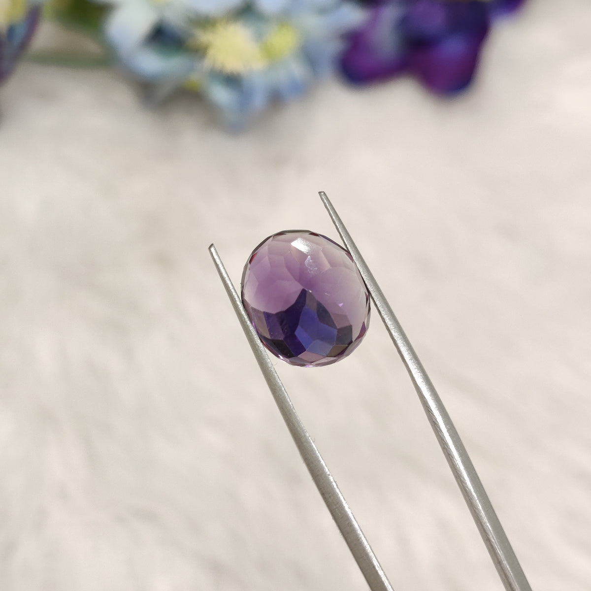 Natural Amethyst (Jamunia) | AME 252 | 6.69 Carat | Certified