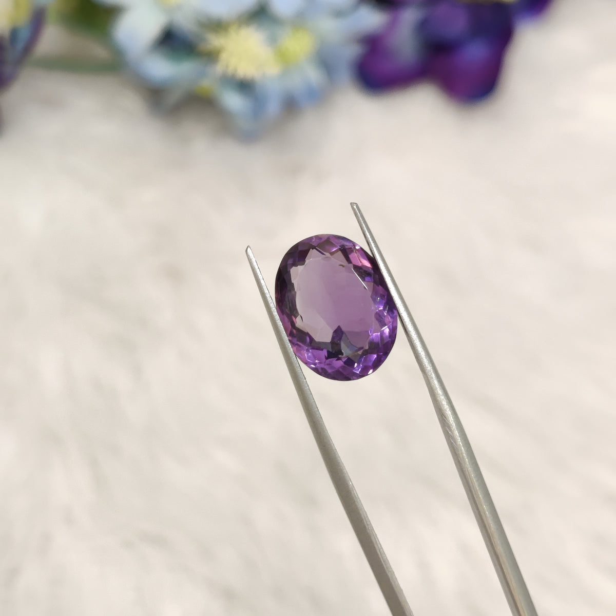 Natural Amethyst (Jamunia) | AME 256 | 6.29 Carat | Certified