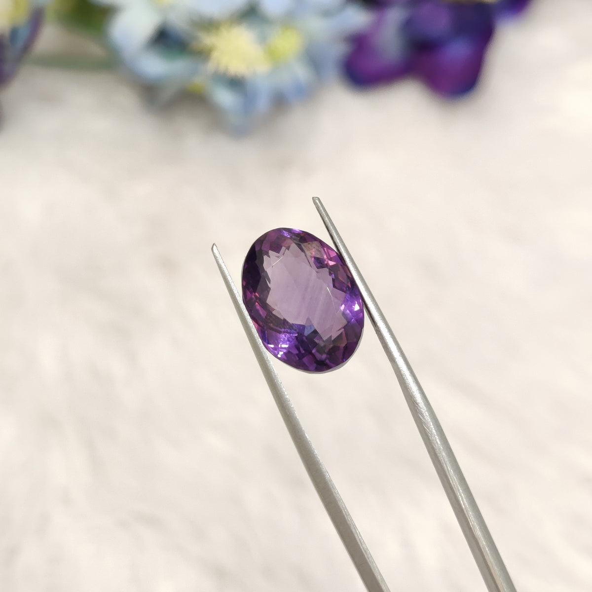 Natural Amethyst (Jamunia) | AME 257 | 7.56 Carat | Certified