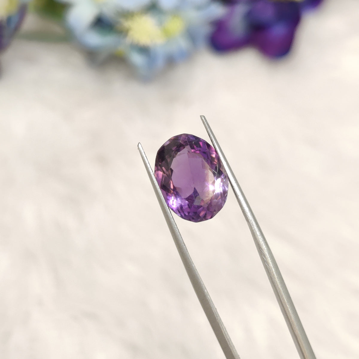 Natural Amethyst (Jamunia) | AME 258 | 6.64 Carat | Certified