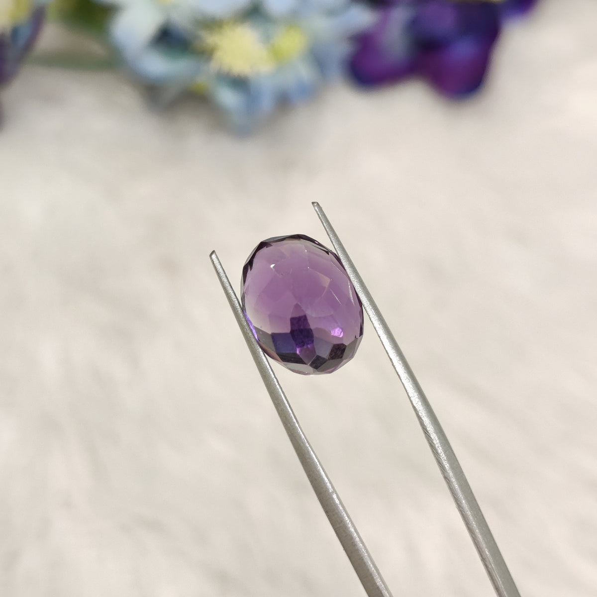 Natural Amethyst (Jamunia) | AME 258 | 6.64 Carat | Certified