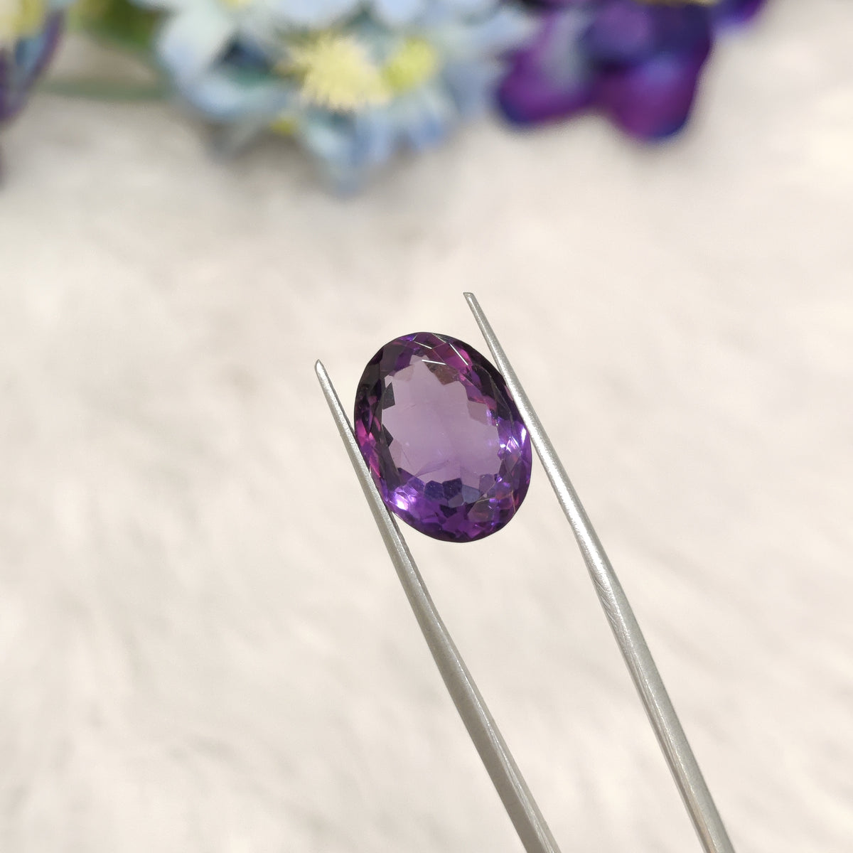 Natural Amethyst (Jamunia) | AME 260 | 7.8 Carat | Certified