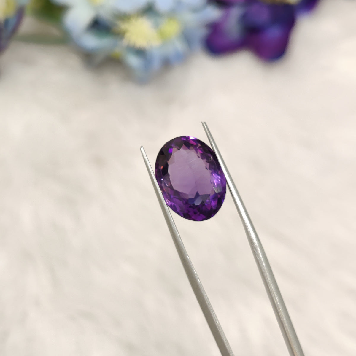 Natural Amethyst (Jamunia) | AME 265 | 7.52 Carat | Certified
