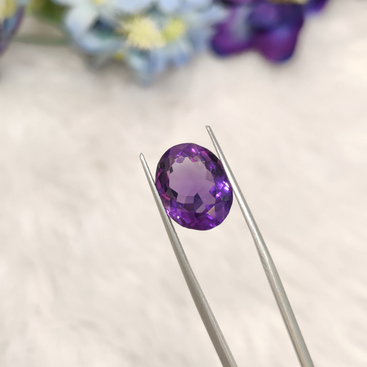 Natural Amethyst (Jamunia) | AME 266 | 6.54 Carat | Certified