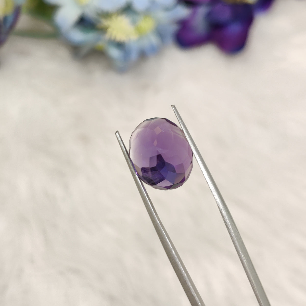 Natural Amethyst (Jamunia) | AME 268 | 7.63 Carat | Certified