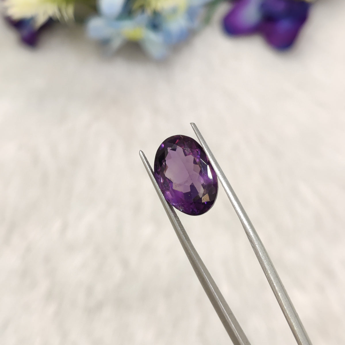 Natural Amethyst (Jamunia) | AME 275 | 6.61 Carat | Certified