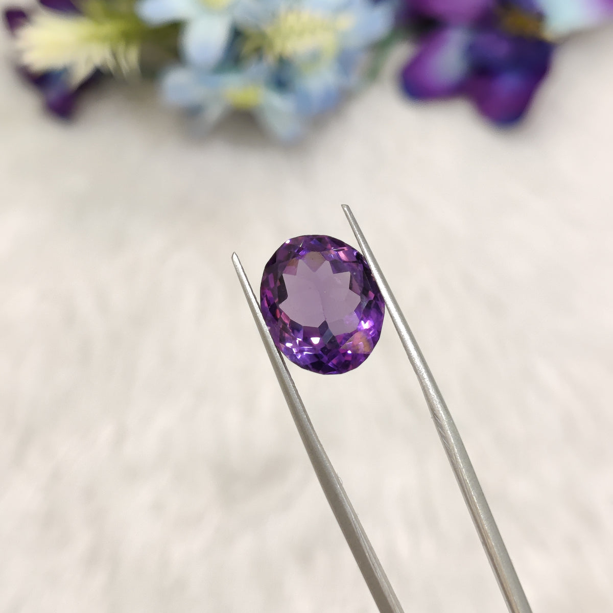 Natural Amethyst (Jamunia) | AME 277 | 7.07 Carat | Certified