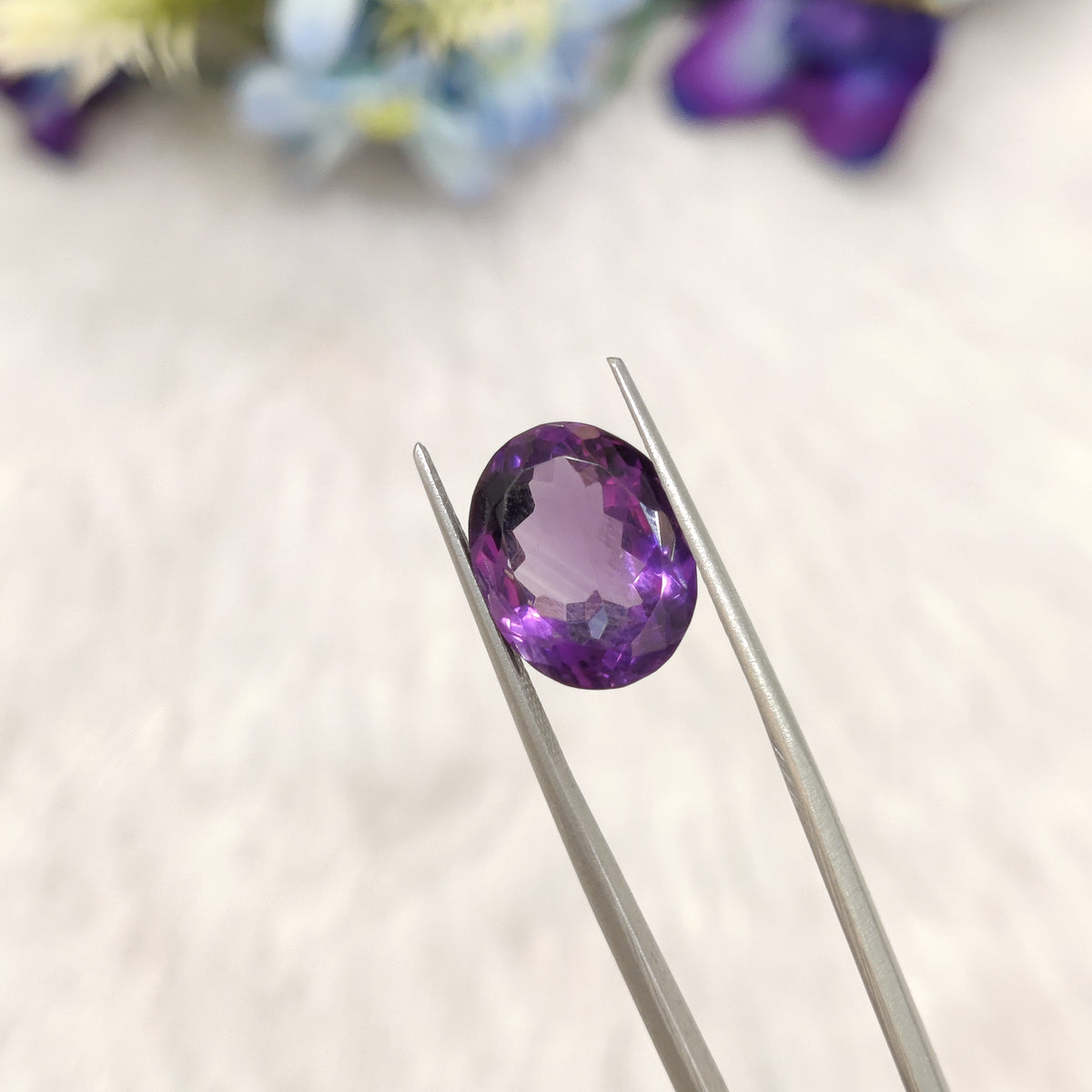 Natural Amethyst (Jamunia) | AME 280 | 6.89 Carat | Certified