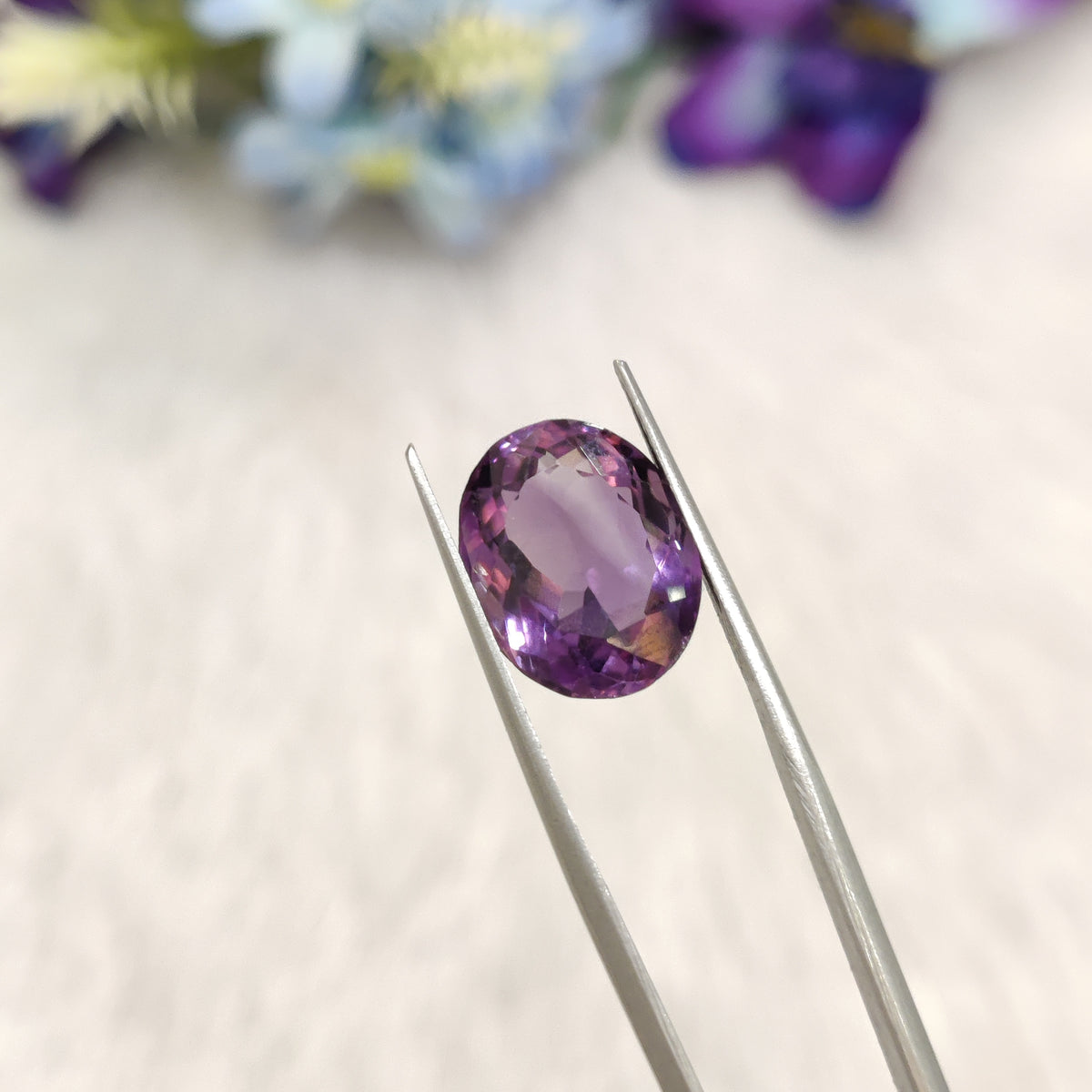 Natural Amethyst (Jamunia) | AME 281 | 7.09 Carat | Certified