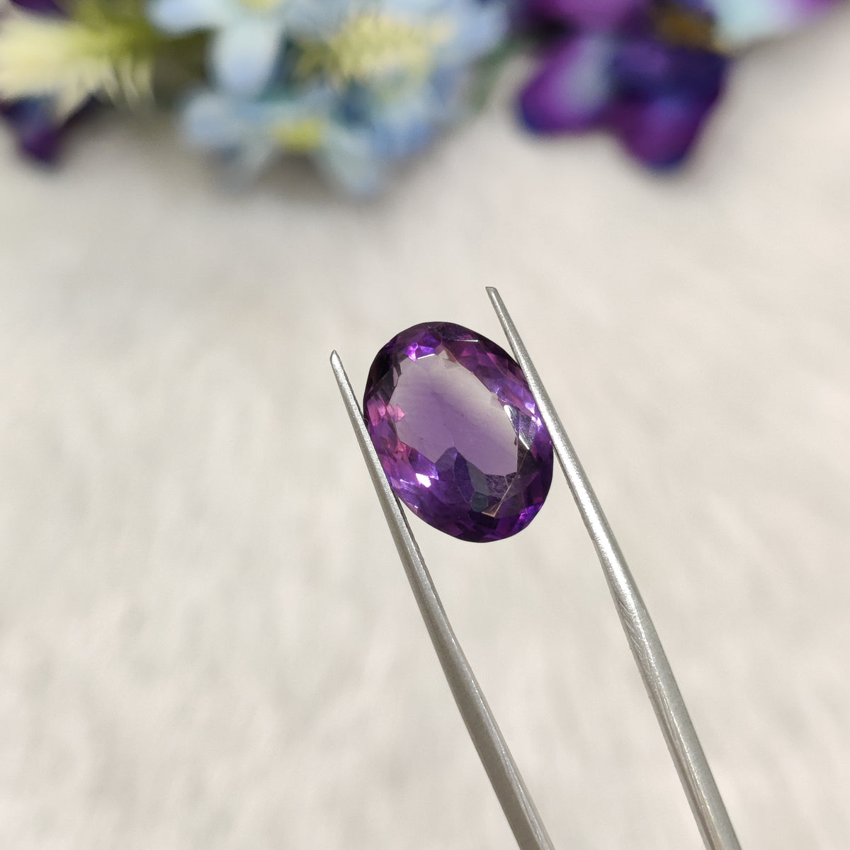 Natural Amethyst (Jamunia) | AME 283 | 6.24 Carat | Certified