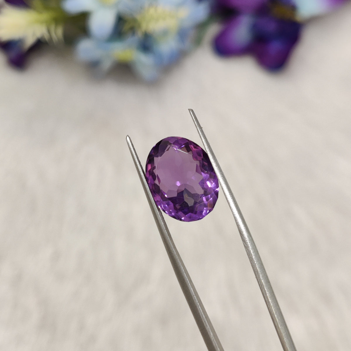 Natural Amethyst (Jamunia) | AME 284 | 6.97 Carat | Certified