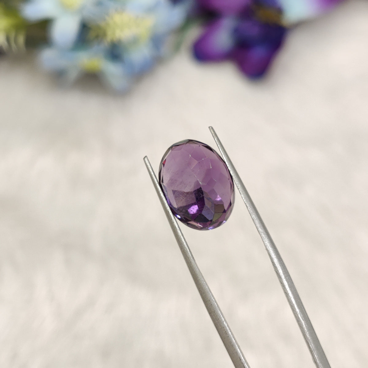 Natural Amethyst (Jamunia) | AME 288 | 6.77 Carat | Certified