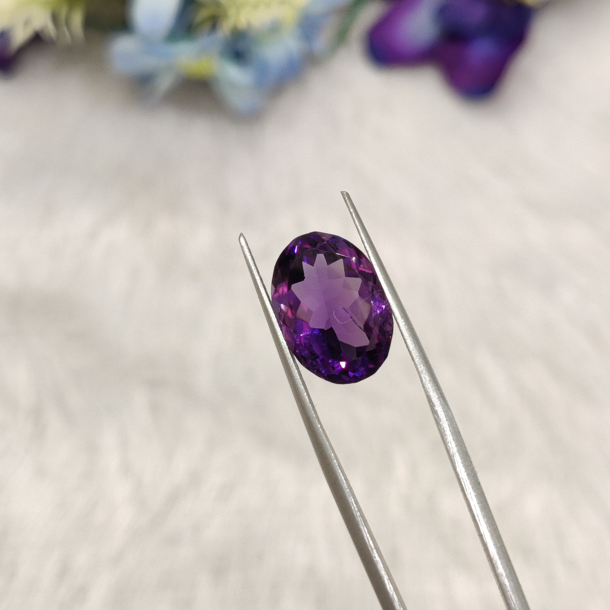 Natural Amethyst (Jamunia) | AME 289 | 7.09 Carat | Certified